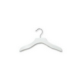 12" Children's Wooden Wavy Top Hanger (White)